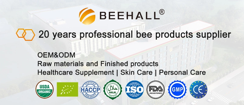 Beehall Health Products Exporter Organic Certificates Bulk Bee Pollen Tablets